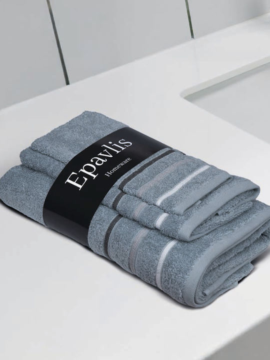 Epavlis Homeware Σετ Πετσέτες Μπάνιου 3τμχ Line...