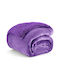Ehome Sherpa Blanket Double 220x240cm Purple Blanket Fleece Double 220x240 PROV-Purple PROV-Purple