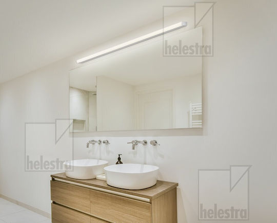 Helestra Φωτιστικό Μπάνιου LED Ασημί 30x120x5εκ.
