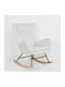 Lapin Rocking Armchair White 67x87x90cm
