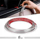 Rol ornament autoadeziv 6mm X 15m culoare argintie