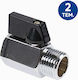 Robinet Sferic Mini A-F 1/2 Negru