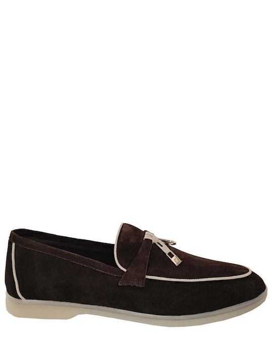 Komis & Komis Leder Damen Loafers in Braun Farbe