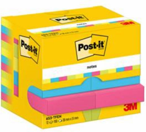 Post-it Χαρτακια 3μ 653 Tfen Energetic Colour 51x38 100φ Προιόν Πωλείται Μεμονωμένα Τεμάχια Του Ενός