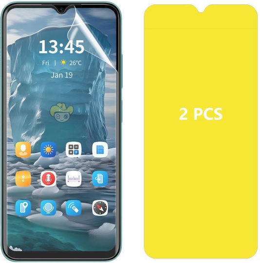 Nokia C22 2 Pieces Screen Cover Enkay Full Glue Soft Hydrogel Explosion Resistant Enkay