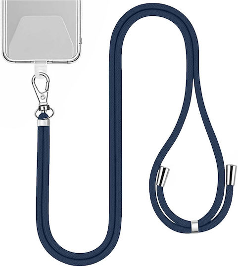 Jaym 150cm Nylon Neck Strap Smartphone Universal Mount Navy Blue