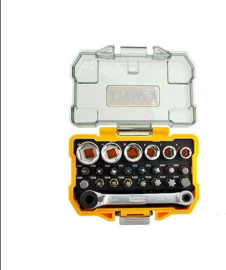 DEWALT Καστάνια με Καρυδάκια 1\4" 24τμχ