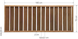 Ξύλινος Φράχτης Κλειστού Τύπου 180x70cm Ξύλινος Φράχτης Κλειστού Τύπου 180x70cm