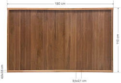 Ξύλινος Φράχτης Κλειστού Τύπου 180x110cm Ξύλινος Φράχτης Κλειστού Τύπου 180x110cm
