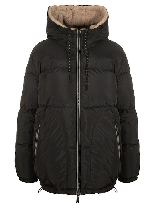 Jachetă de femei Puffer Negru
