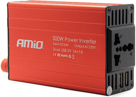 24v To 230v Voltage Converter 300w/600w 2 X Usb 5v
