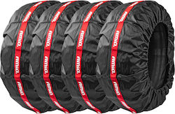 Set 4 Polyester Schutzabdeckungen für Bereifung