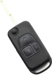 Mercedes Benz Калъф За Ключ 3 Бутона С Гъвкав Ключ 4 Канала