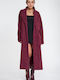 Curly Women's Bordeaux Coat