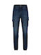 Ανδρικό Παντελόνι Τζιν Cargo Dark Blue