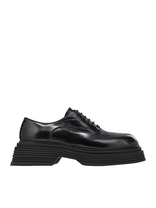 Leder Herren Freizeitschuhe Schwarz