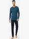 Soccus Men's Winter Pajamas Set Petrol Blue