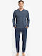 Soccus Men's Winter Pajamas Set Blue