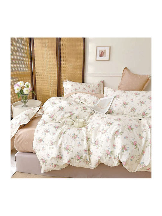Epavlis Homeware 0809 Σετ Σεντόνια Υπέρδιπλα 230x260εκ. Μπεζ (4τμχ)