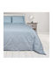 Epavlis Homeware Set Cearșafuri Dublu cu Elastic 150x200+35cm. 0403 Albastru deschis 4buc