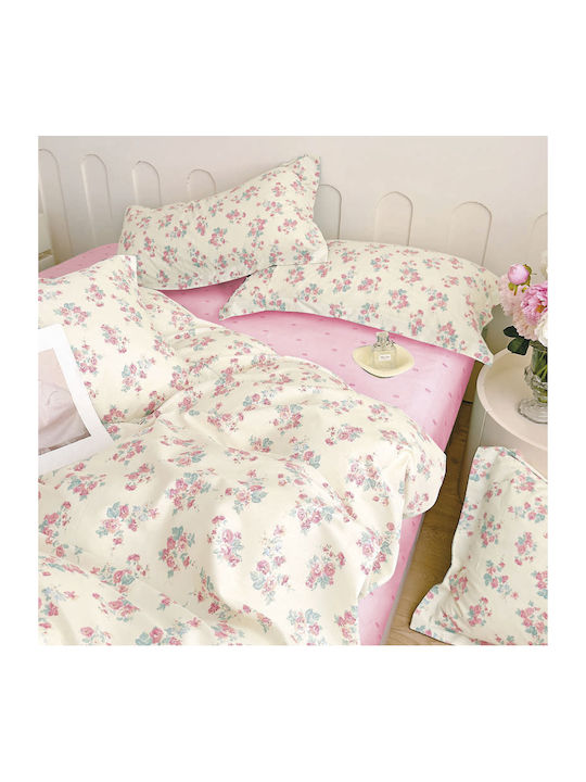 Epavlis Homeware 0803 Σετ Σεντόνια Υπέρδιπλα 230x260εκ. Μπεζ (4τμχ)