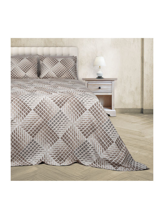 Epavlis Homeware 0608 Σετ Σεντόνια Υπέρδιπλα με Λάστιχο 160x200+30εκ. Γκρι (4τμχ)