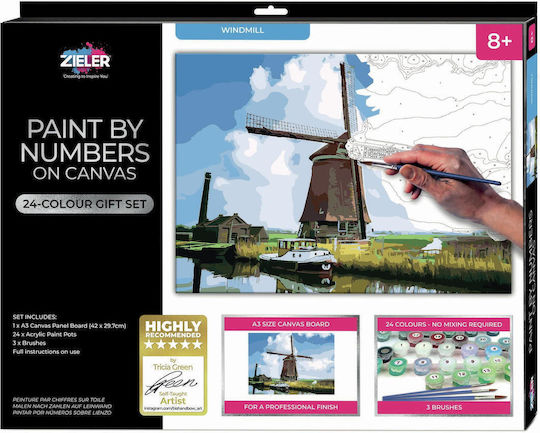 Zieler Paint By Numbers Windmill 609299443 Toys