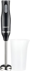 Sokany Blender de Mână 400W 2 Viteze Cupă din Oțel Inoxidabil Neagră