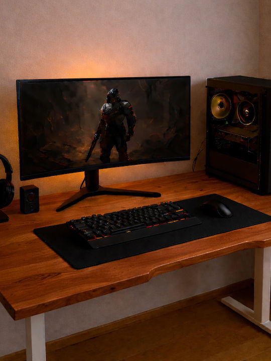 Ηλεκτρικό Γραφείο Skymnos Gaming Μασίφ Ξύλο Ιρό...