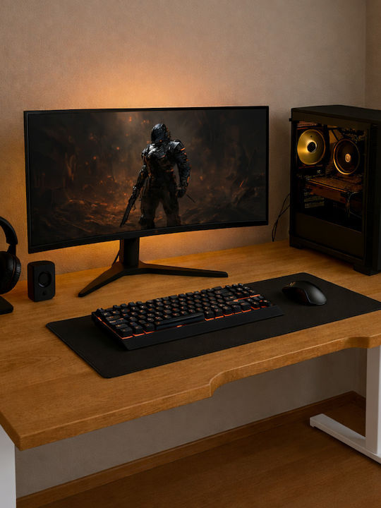 Ηλεκτρικό Γραφείο Skymnos Gaming Μασίφ Ξύλο Δρυ...