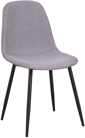 Stühle Speisesaal 44x52x85cm 4Stück Grey/Black