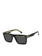 Carrera Unisex Sunglasses With Black Horn-Rimmed Frame And Grey Lens 378/S 807/IR
