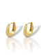 Mentzos Earrings made of Silver Gold Plated