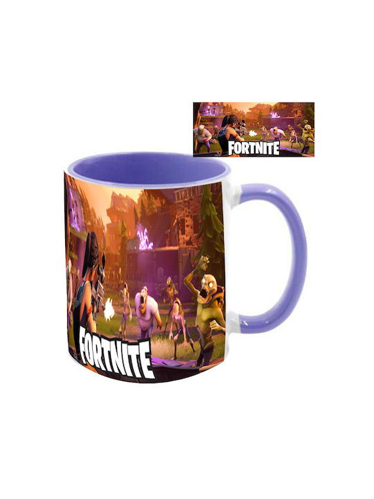 Cană Fortnite Neagră Mâner Interior