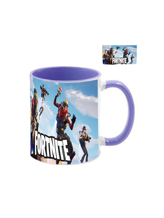 Cană Fortnite Violet Mâner Interior