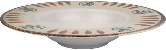 Kutahya Porselen Teller Suppe aus Porzellan Weiß 27cm 6Stück