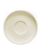 Kutahya Porselen Bone Ent Plate Shallow made of Porcelain Brown with Diameter 15cm 12pcs
