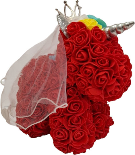 Rose Bear Μονοκερος Κοκκινος 25χ25 Rose Bear Μονοκερος Κοκκινος 25χ25