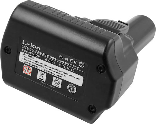 Avizar 12V Lithium-Ionen Batterie 4000mAh 48,0Wh Hitachi Cr 10dl Werkzeug Schwarz