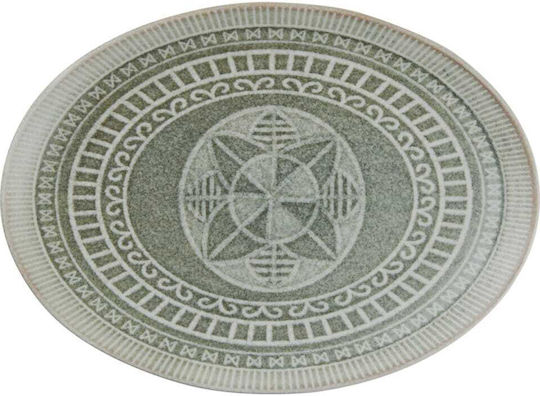 Kutahya Porselen Serving Platter Oval made of Porcelain Gray 33x19cm