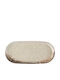 Kutahya Porselen Serving Platter Oval made of Porcelain Beige 20x10cm