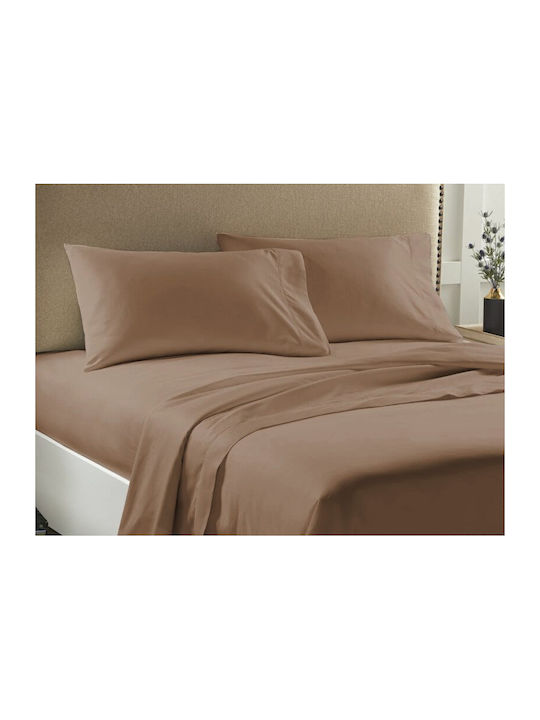 Duvet Cover Double 200x240 Economy Mocha