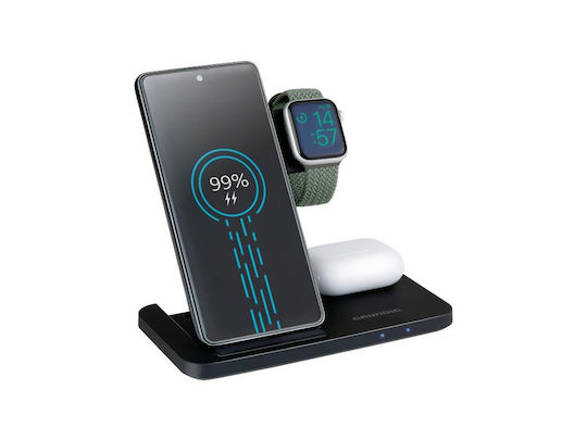 Grundig Încărcător Wireless (Qi Pad) și Cablu USB-C 10W Negruς (35870)