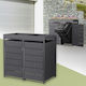 ML-Design Plastic Coș de gunoi Deșeuri 240lt Gri