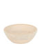 Wooden Salad Bowl Beige 18x18x6cm
