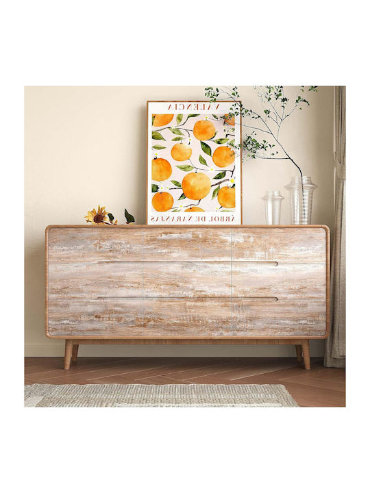 Self-adhesive Wallpaper Furniture Veneer Wood Brown Gray Waterproof 40x300cm