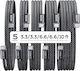 Lisen Braided USB 2.0 Cable USB-C male - USB-C 60W Μαύρο 1m 5τμχ