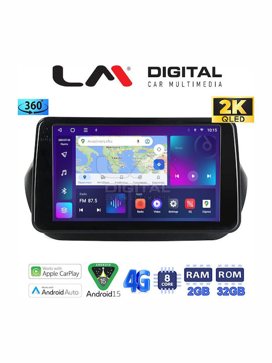 LM Digital Автомобилна Аудио Система (Блутут/USB/WiFi/GPS/Apple-Carplay/Android-Auto)