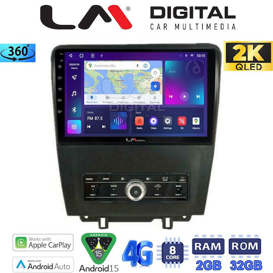 LM Digital Ηχοσύστημα Αυτοκινήτου για Ford Edge 2015 (Bluetooth/USB/WiFi/GPS/Apple-Carplay/Android-Auto)