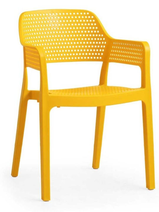 Outdoor Chair Polypropylene Hawai Κιτρινο 50x46...